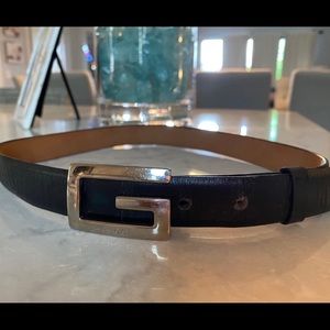 Gucci black belt size 33.5” 1” wide